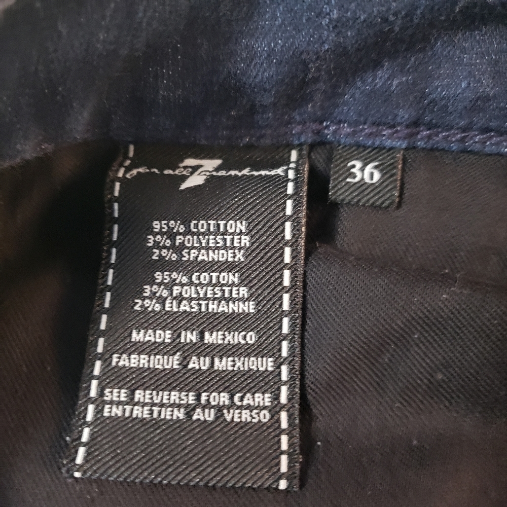 7 for All Mankind Brett Jeans Mens sz 36 Dark Wash - Picture 5 of 9